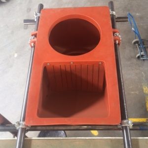 Rubble Chute Receiver