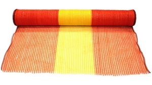 Yellow & Orange Barrier fencing 1 meter high 50gsm in 50 meter rolls