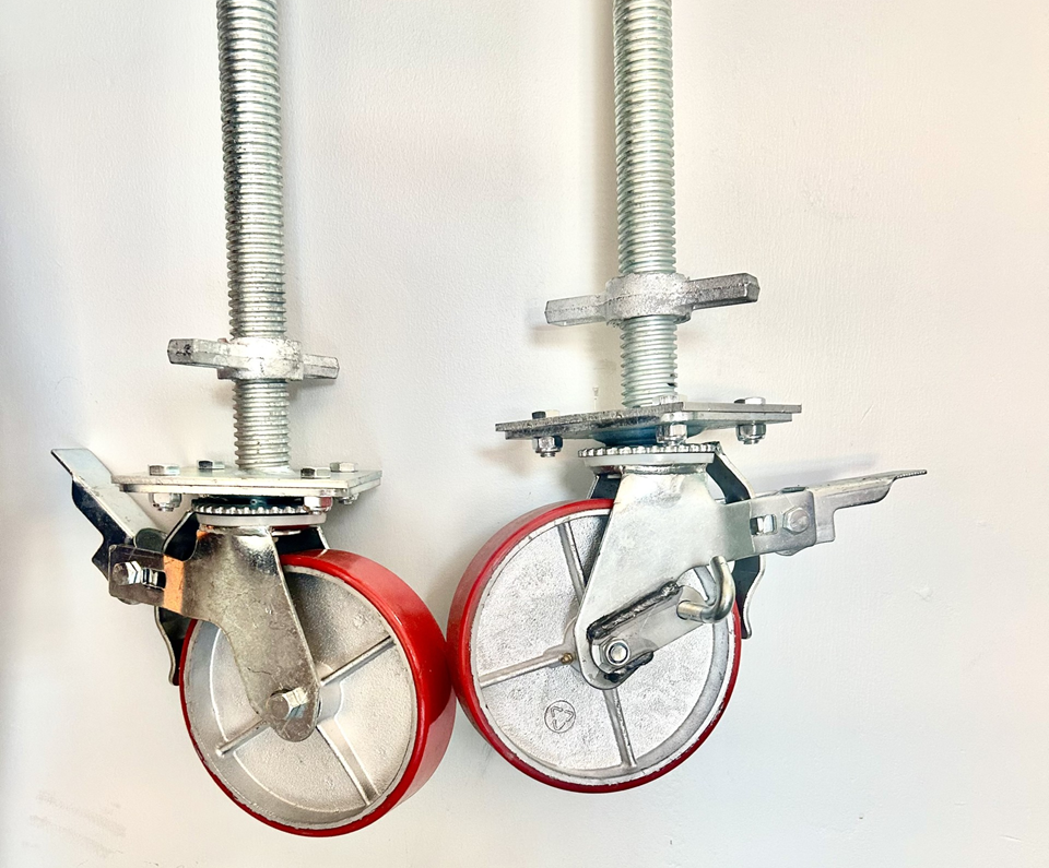 Scaffolding castor wheel with Base Jack